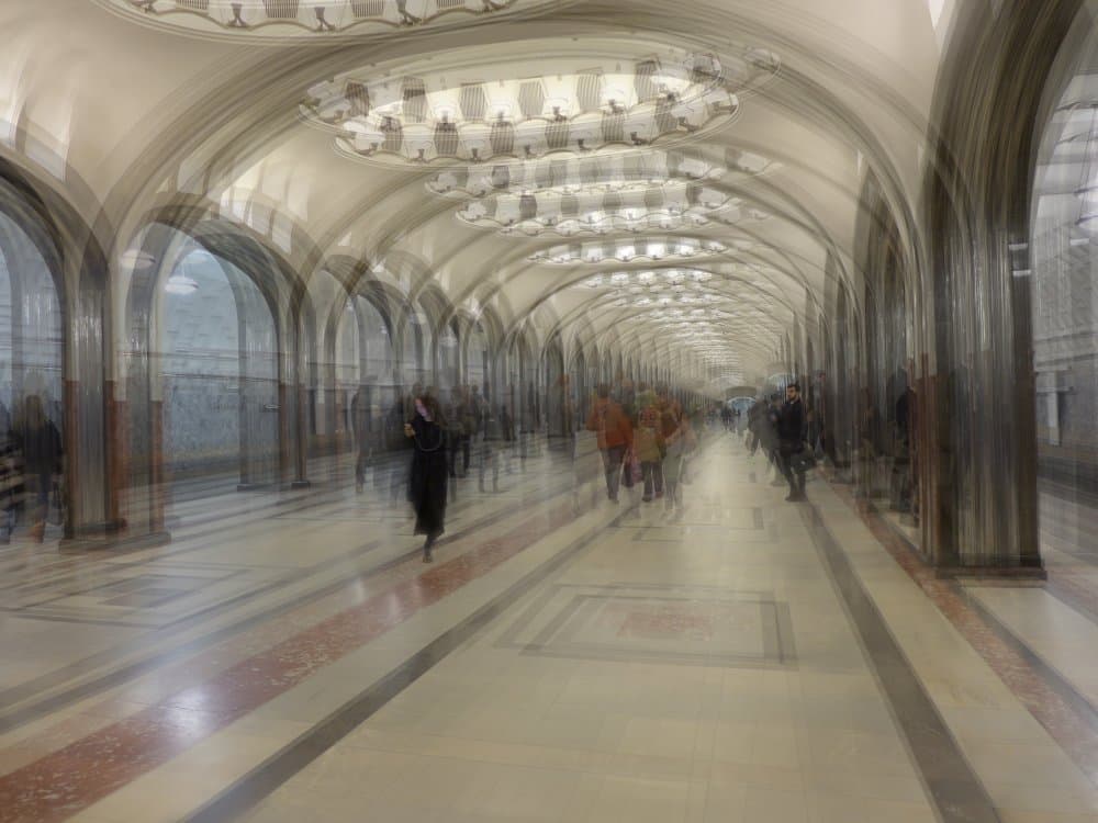 Grand Hallway Motion by Igor Kopcev — canvas wall art