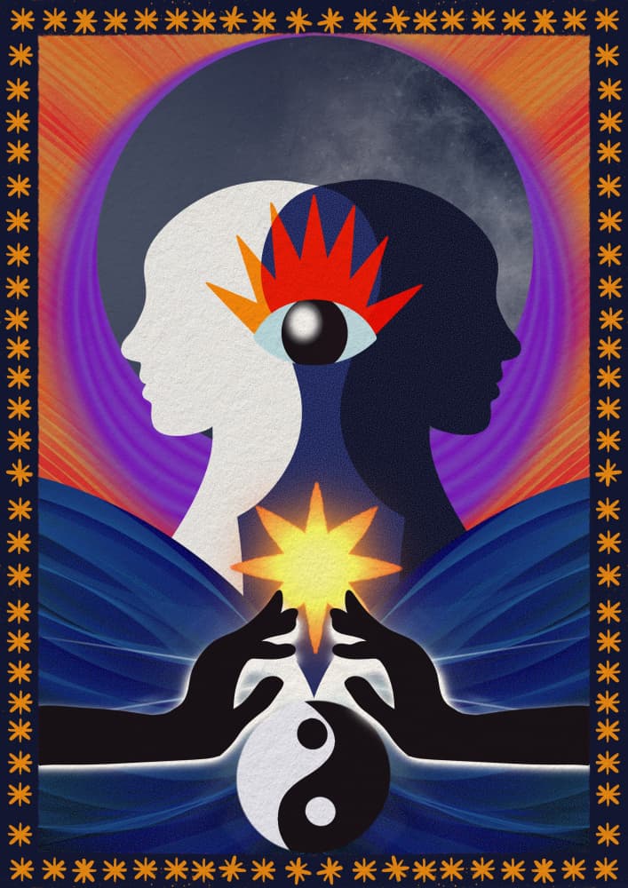 Spiritual Duality Balance by Regina Porto — canvas wall art