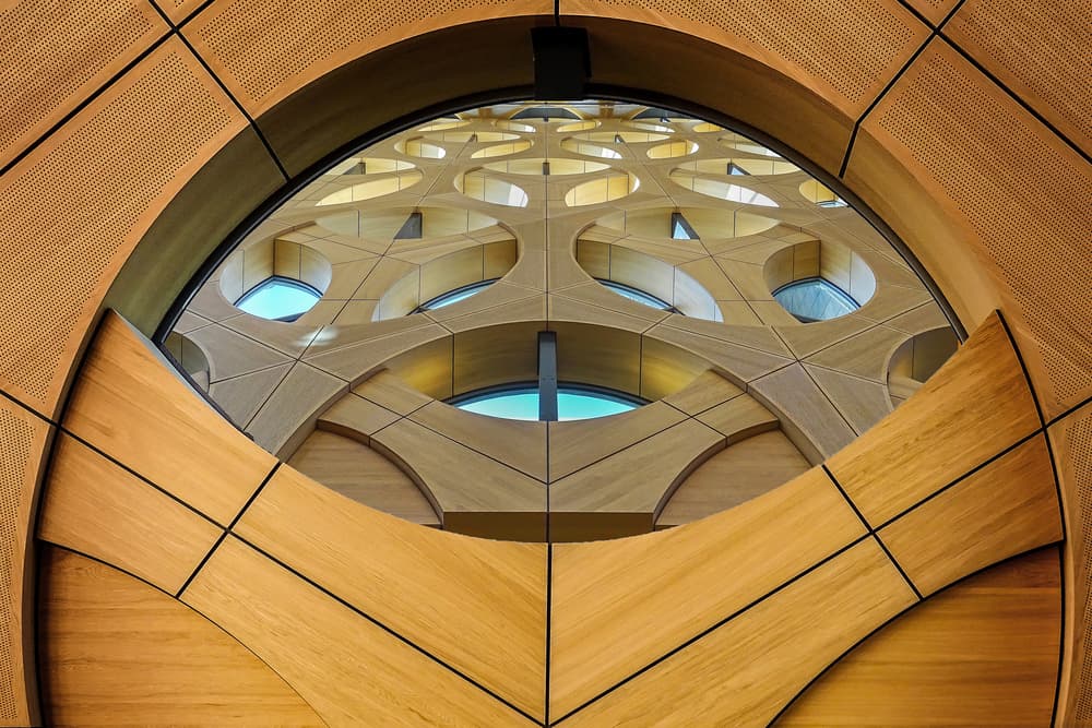 Curved Wood Design by Henk van Maastricht — canvas wall art