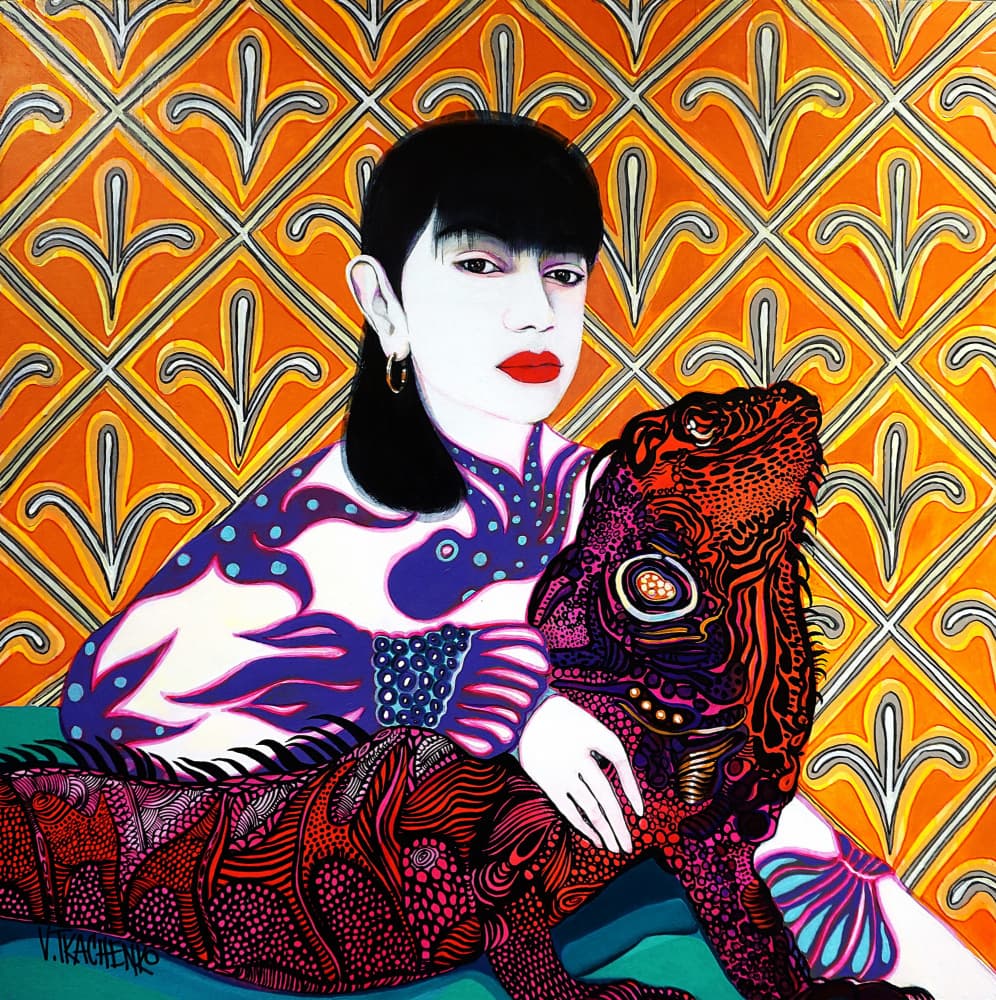 Artist and Her Model by Victor Tkachenko — canvas wall art