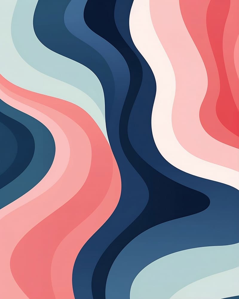 Serene Wavy Flow by Emiliano Deificus — canvas wall art