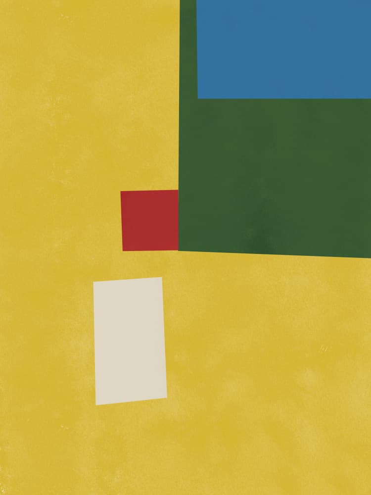 Geometric Color Blocks by Little Dean — canvas wall art