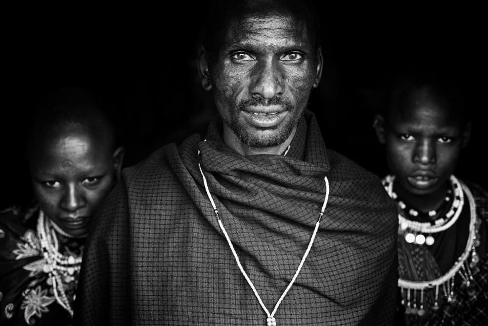 African Family Portrait by Goran Jovic — canvas wall art