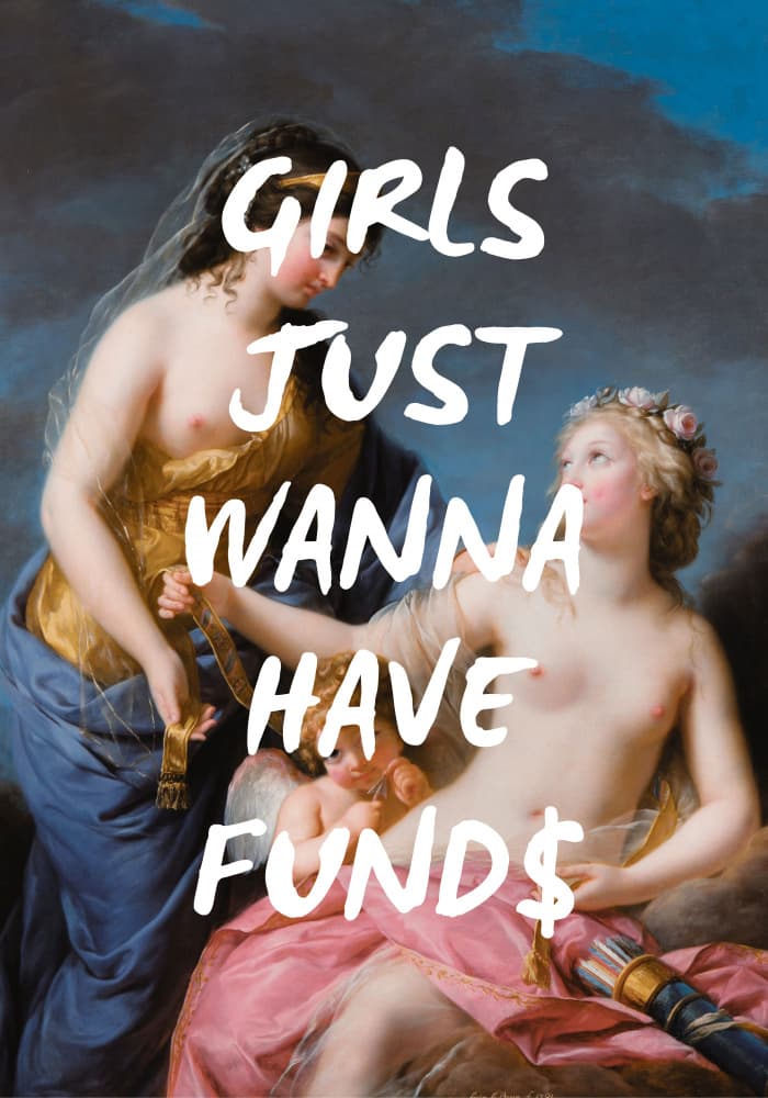 Classical Women Want Funds by Athene Fritsch — canvas wall art