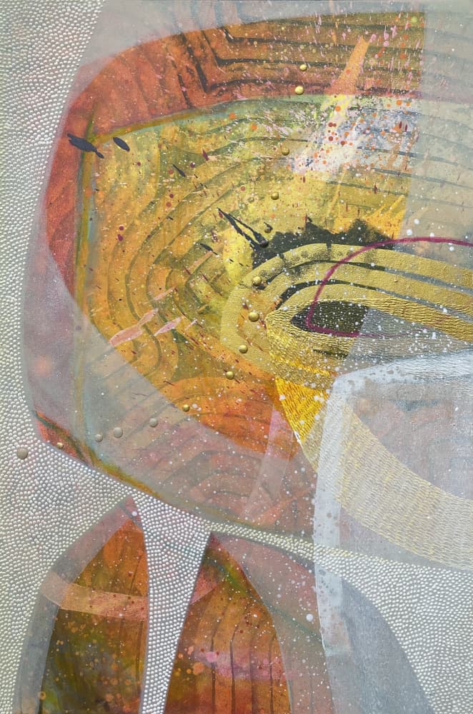 Abstract Golden Eye by SAN STARLING — canvas wall art
