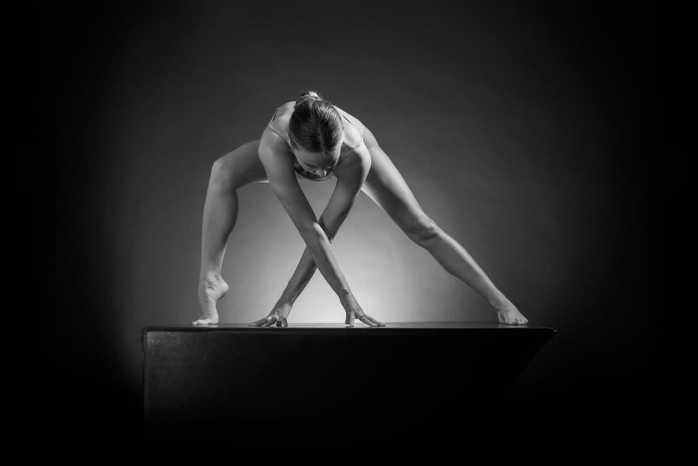 Graceful Dancer Pose by Songlin Xu — canvas wall art