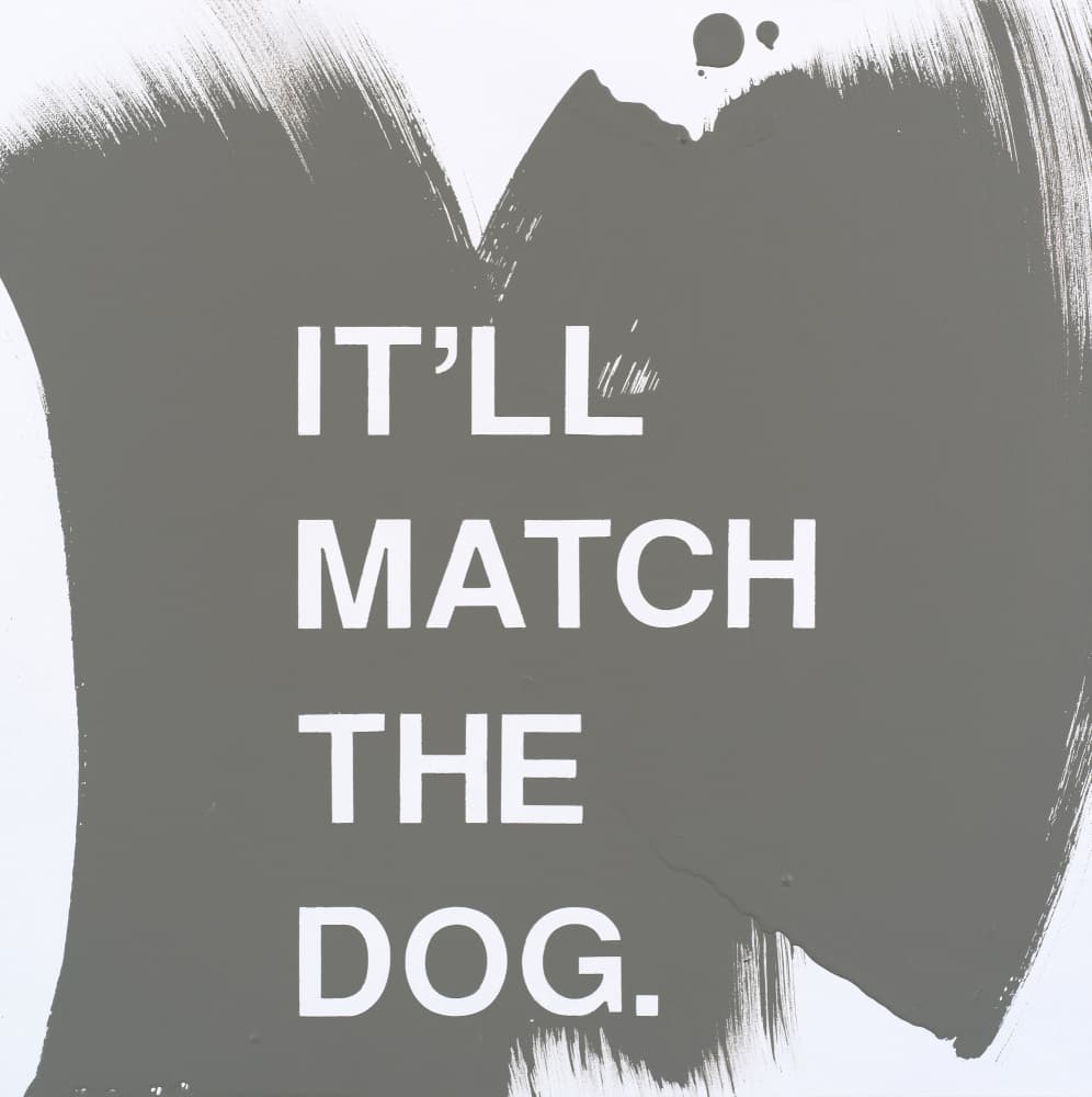 Humorous Dog Paint Swatch by Rankin Willard — canvas wall art