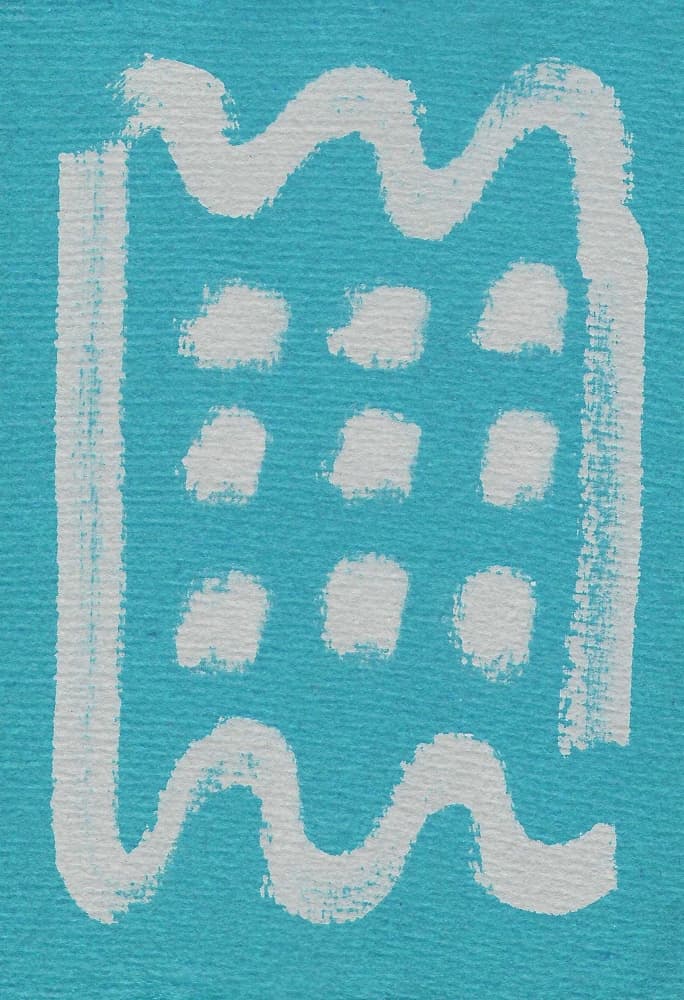 Turquoise Geometric Pattern by Santhosh ch — canvas wall art