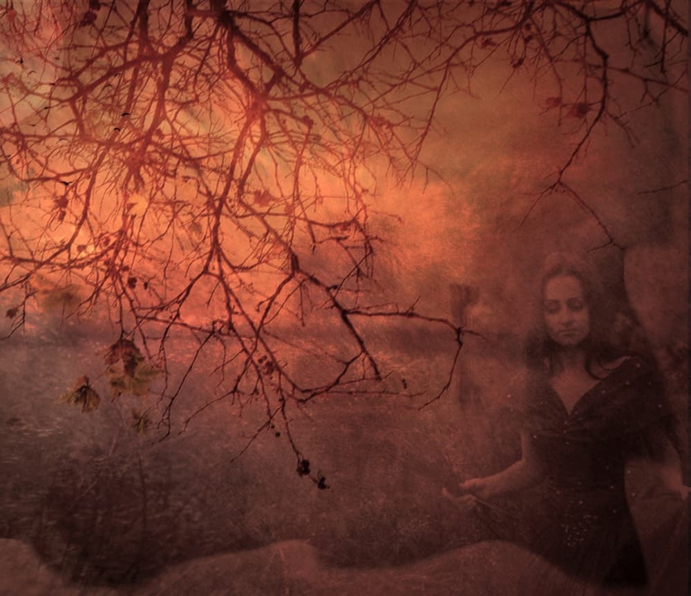 Ethereal Woman Autumn Hues by Robert Fabrowski — canvas wall art