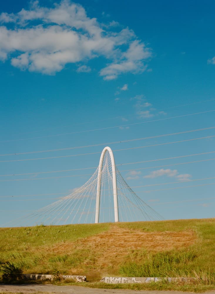 Modern Arch Bridge Landscape by Bethany Young — canvas wall art