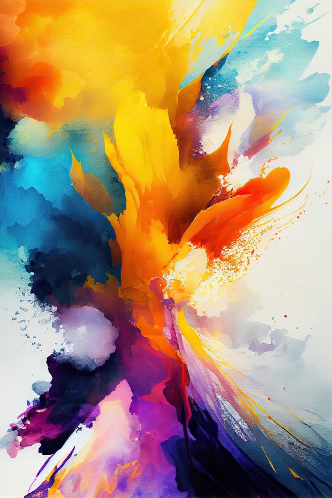 Vibrant Color Explosion by Mauro — canvas wall art