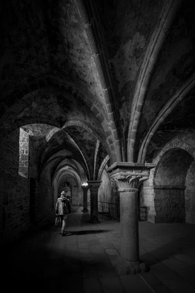 Mysterious Vaulted Hallway by Atsushi Inamura — canvas wall art