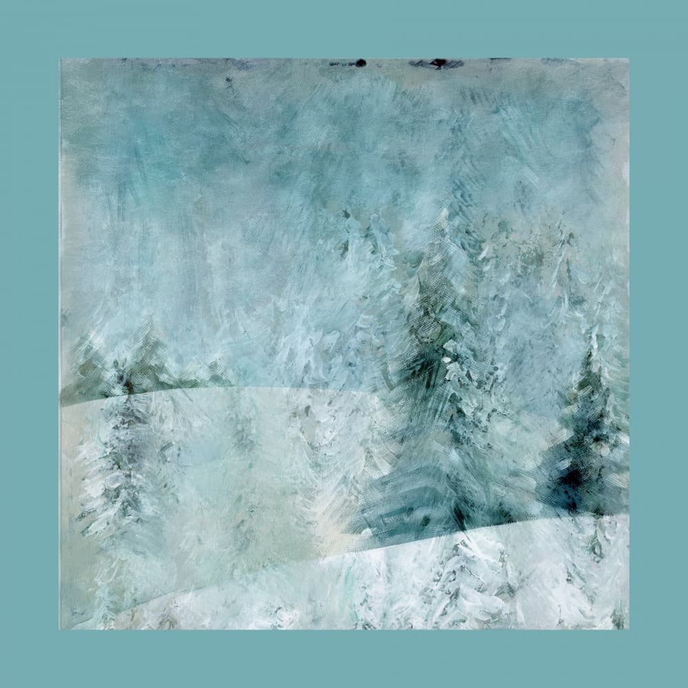 Abstract Winter Forest by casa cartissi — canvas wall art