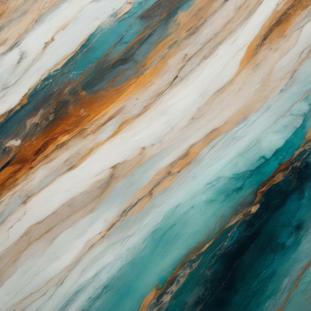 Fluid Teal Gold Marble by Alpenglow Workshop — canvas wall art