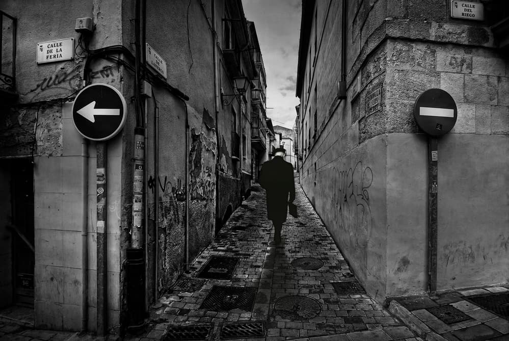 Solitary Alley Walk by Jose C. Lobato — canvas wall art