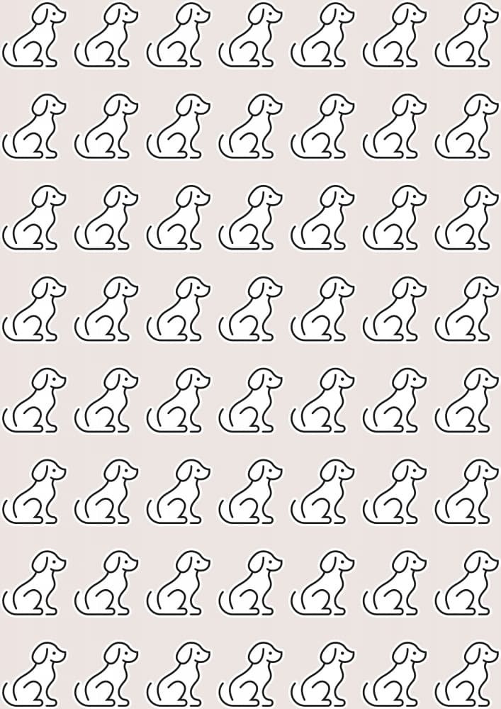 Cute Dog Pattern by kathrinmay — canvas wall art