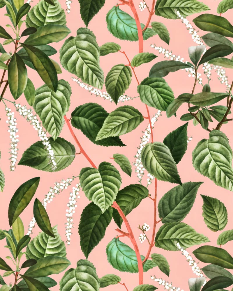 Lush Botanical Pattern by Uma Gokhale — canvas wall art