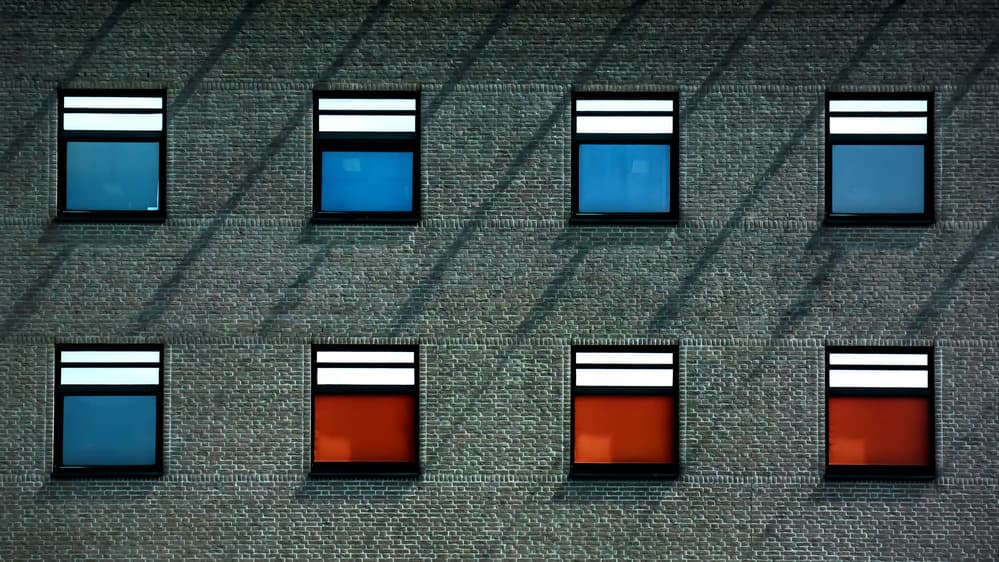 Colorful Geometric Windows by Lus Joosten — canvas wall art