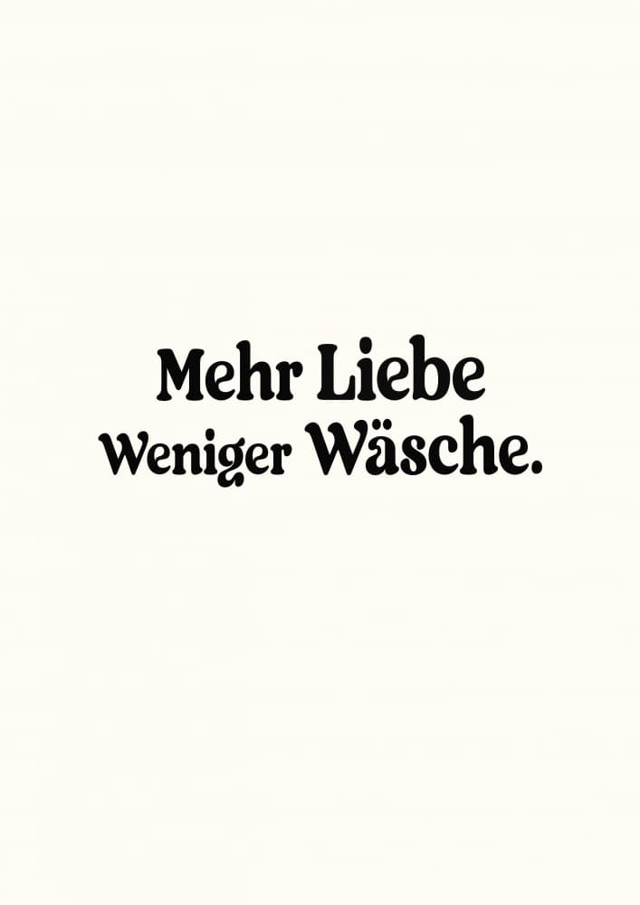 Mehrliebewenigerwäsche by Treechild — canvas wall art