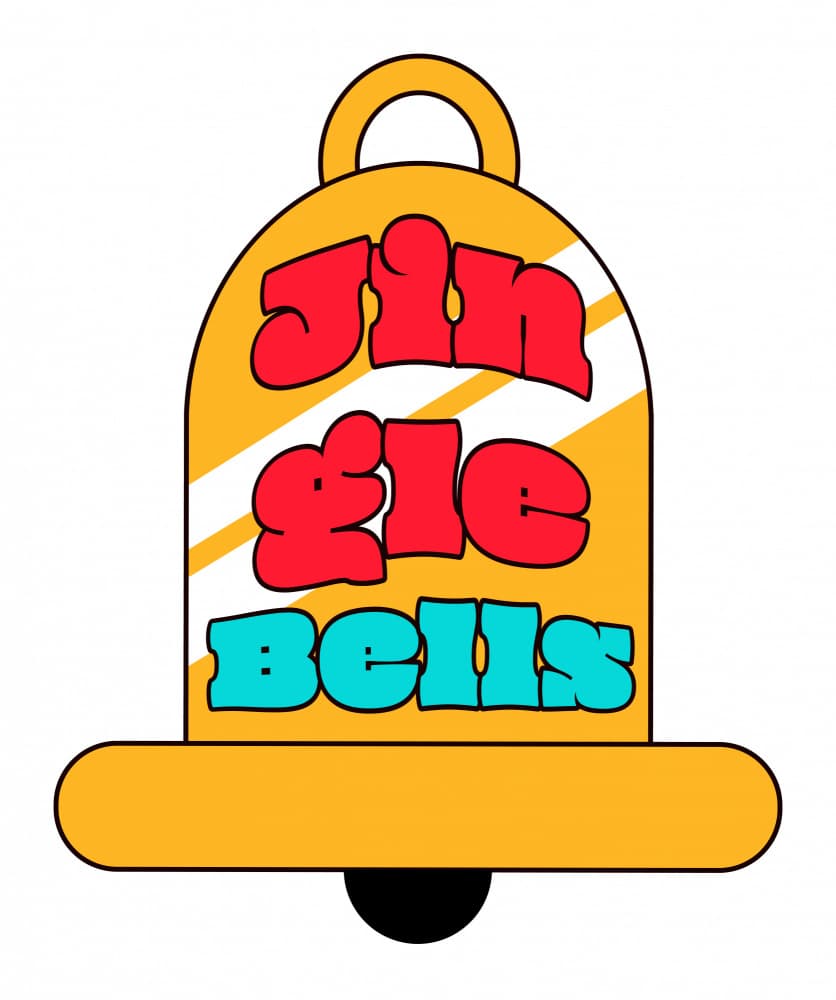 Festive Jingle Bell Song by Marika Barsrsind β canvas wall art