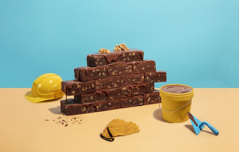 Sweet Building Blocks by Julia Ramiro — canvas wall art