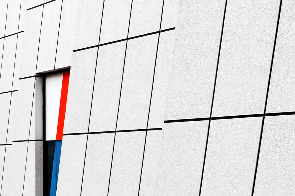 Abstract Architectural Color Block by Jeroen van de Wiel — canvas wall art