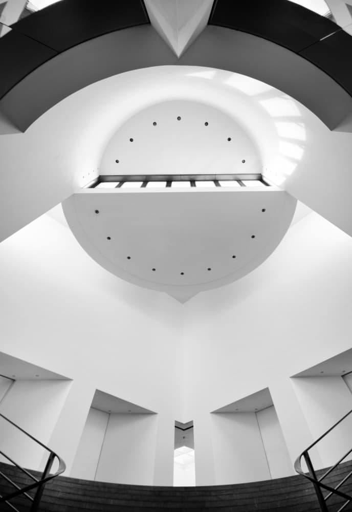 Grand Symmetrical Interior by Ercan Sahin — canvas wall art