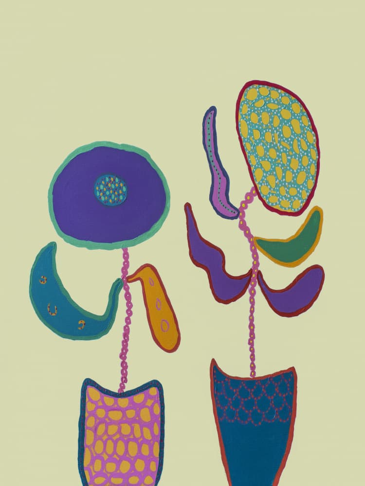 Whimsical Potted Plants by Helen Joynson — canvas wall art