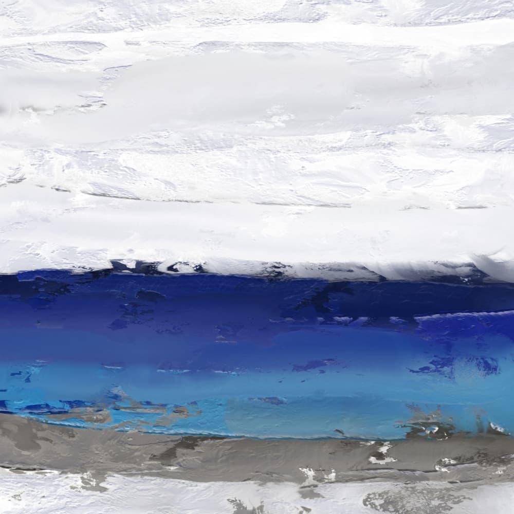 Abstract Arctic Blues by Josie George — canvas wall art
