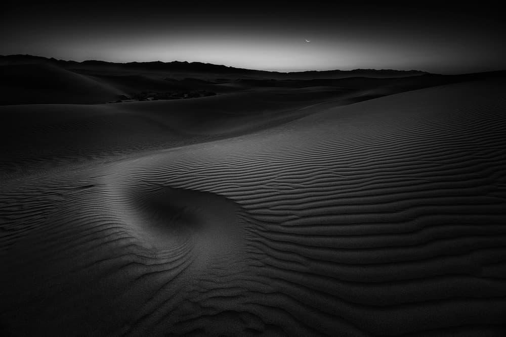 Moonlit Desert Dunes by Aidong Ning — canvas wall art