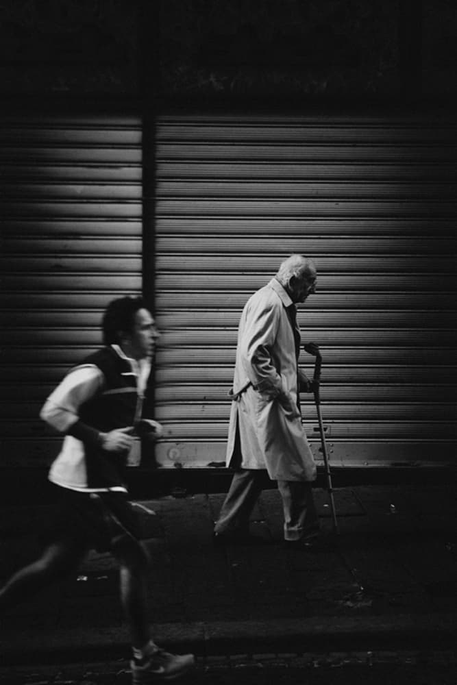 Contrasting Urban Paces by Antonio Grambone — canvas wall art