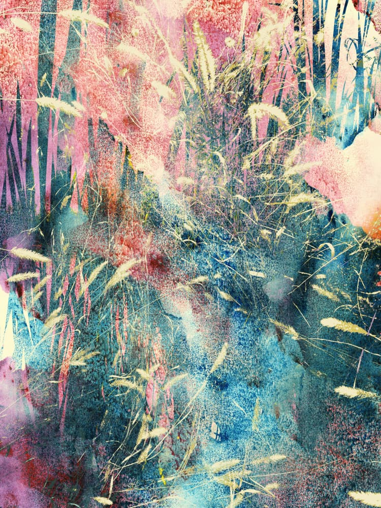 Colorful Field Abstract by Angelo Cerantola — canvas wall art
