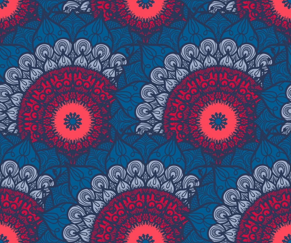 Vibrant Mandala Pattern by Marika Barsrsind β canvas wall art