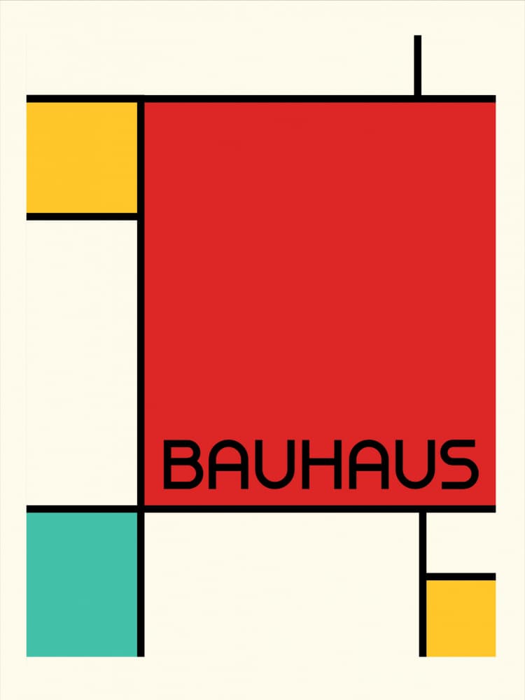 Geometric Color Block Design by Retrodrome — canvas wall art