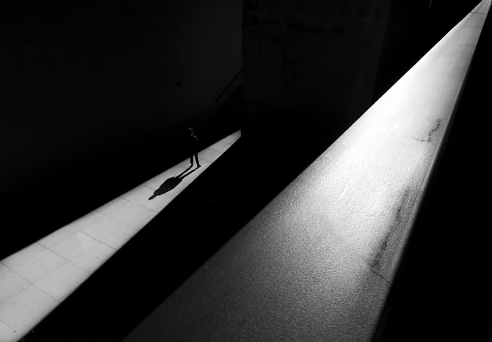Solitary Path of Light by Adolfo Urrutia — canvas wall art