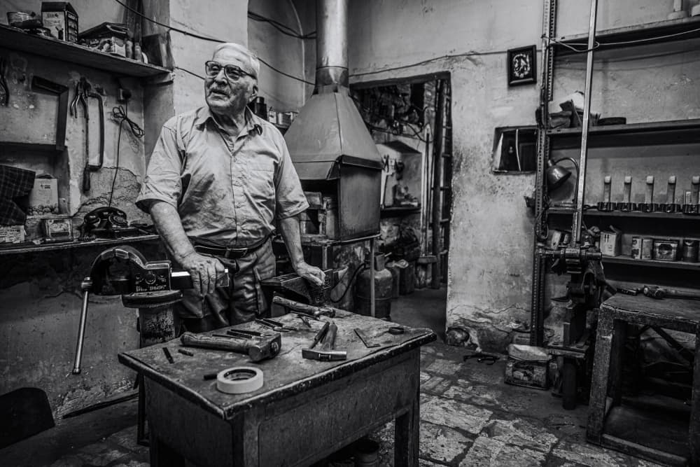 Experienced Artisan's Workshop by Marco Tagliarino — canvas wall art