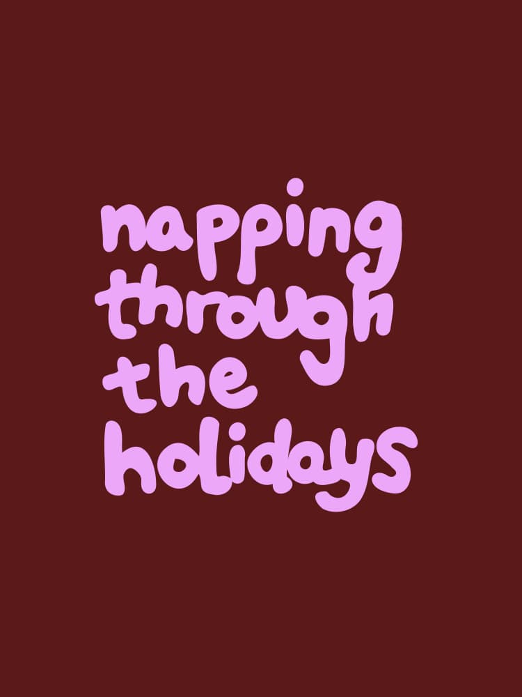 Napping Through The Holidays by Studio Memb — canvas wall art
