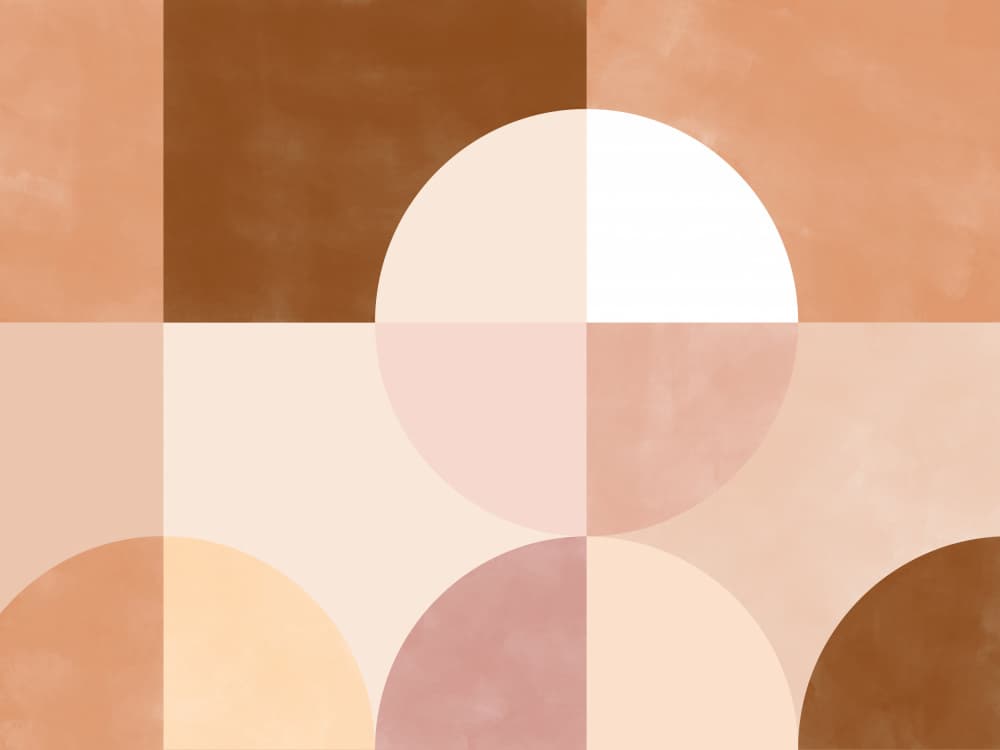 Earthy Abstract Shapes by Elena Ristova — canvas wall art