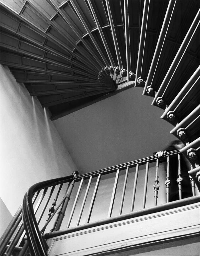 Elegant Spiral Staircase by Jacek Stefan — canvas wall art