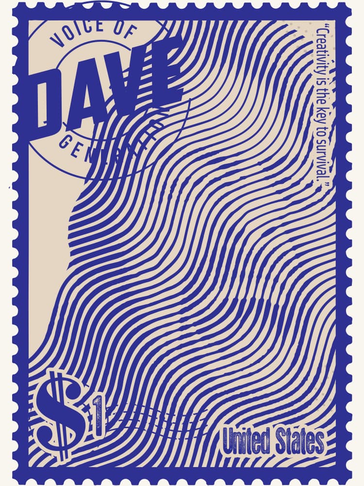 Creativity Wave Stamp by Doa Project — canvas wall art