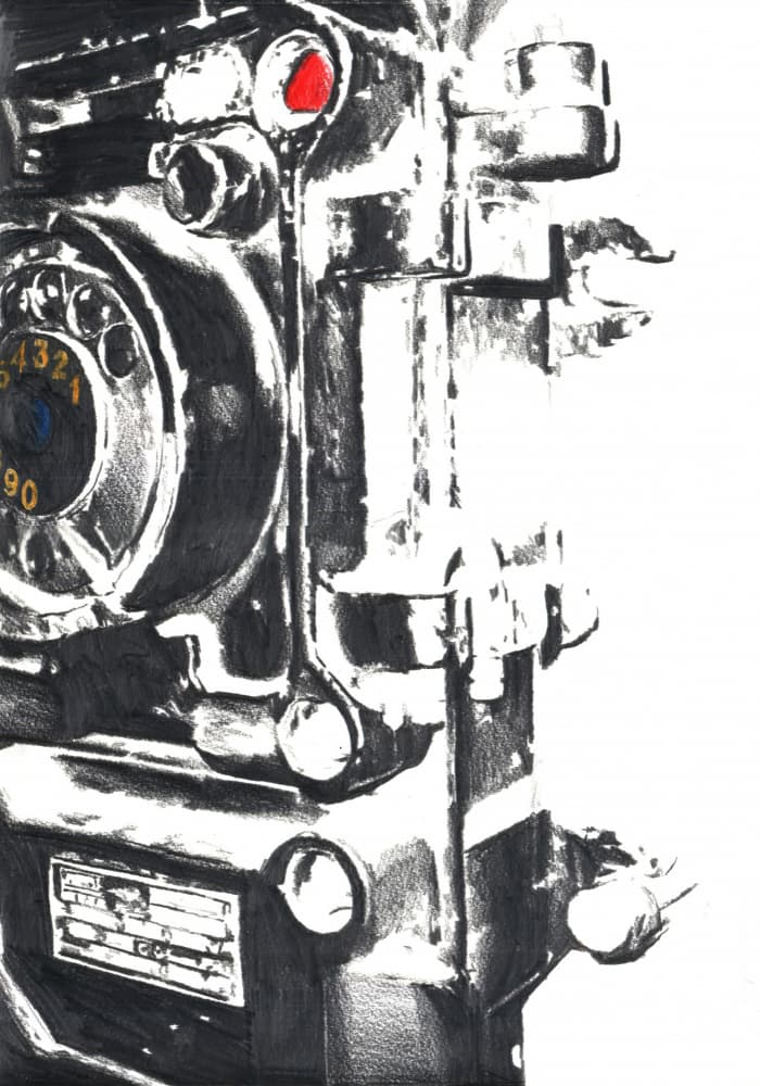 Vintage Machine Detail by Kulik — canvas wall art