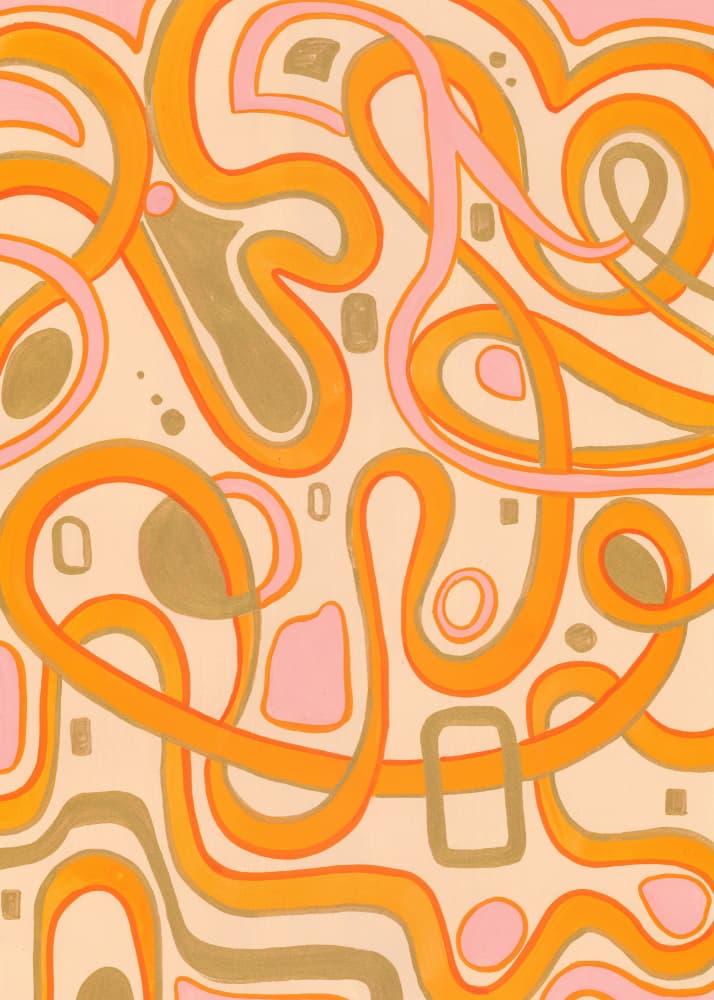 Vibrant Whirlwinds by Isabelle Brent — canvas wall art