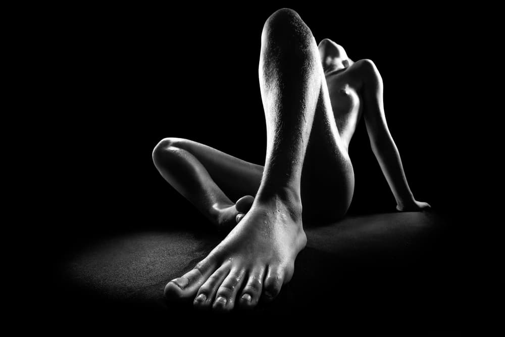 Sensual Form in Shadow by Jackson Carvalho — canvas wall art