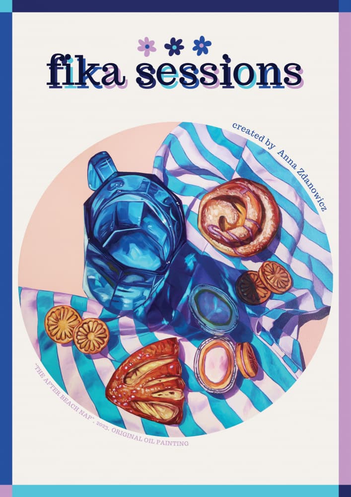 Summer Fika Treats by Anna Zdanowicz — canvas wall art