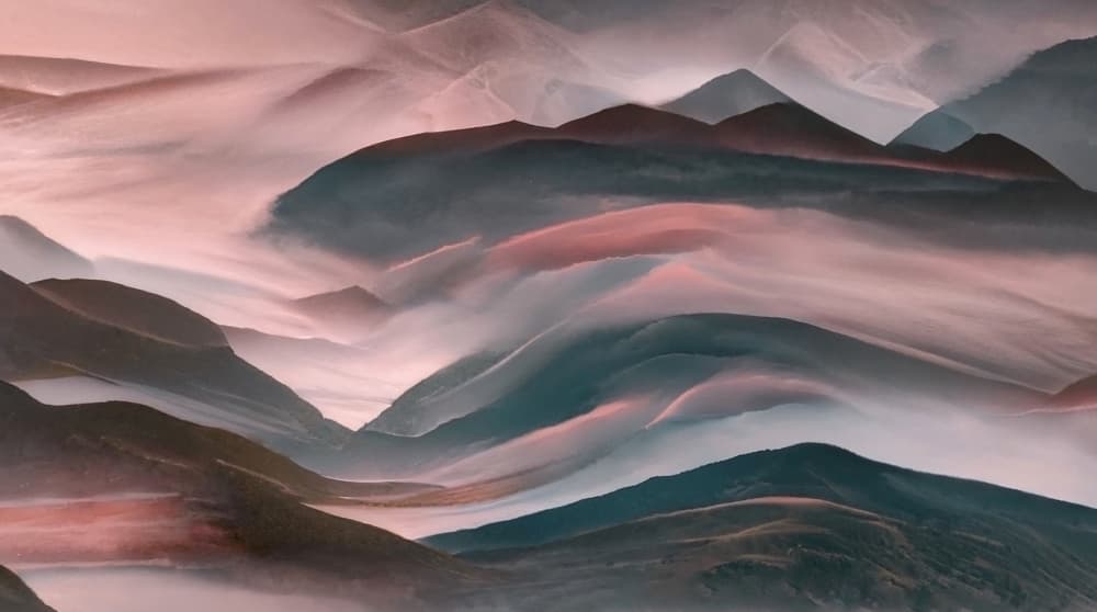 Misty Mountain Serenity by Robin Wechsler — canvas wall art
