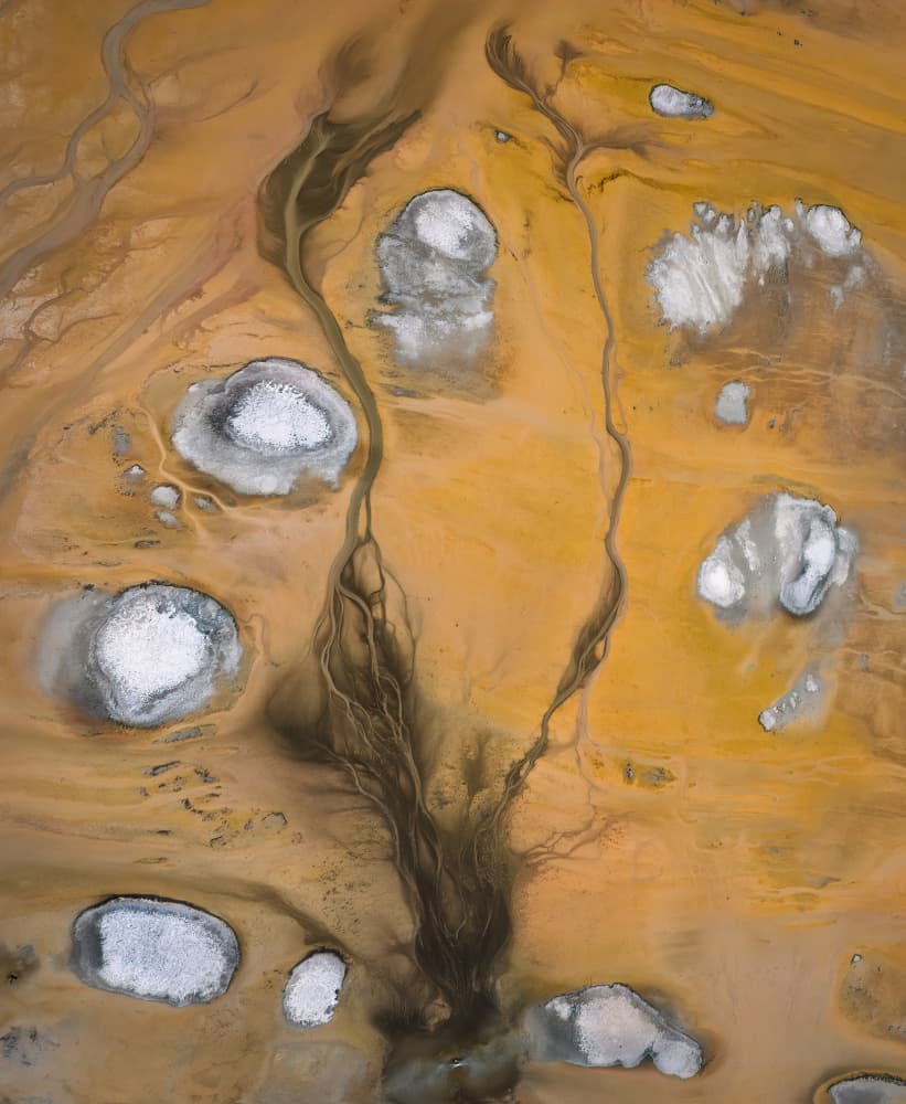 Desert River Patterns by Shenshen Dou — canvas wall art