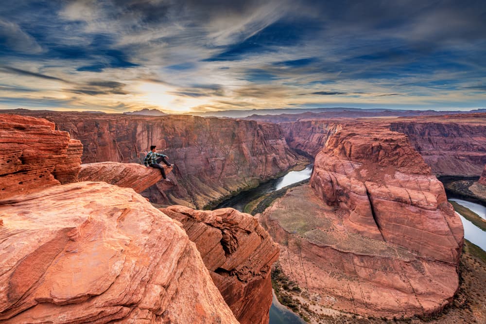 Horseshoe Bend Sunset View by Jeffrey C. Sink — canvas wall art
