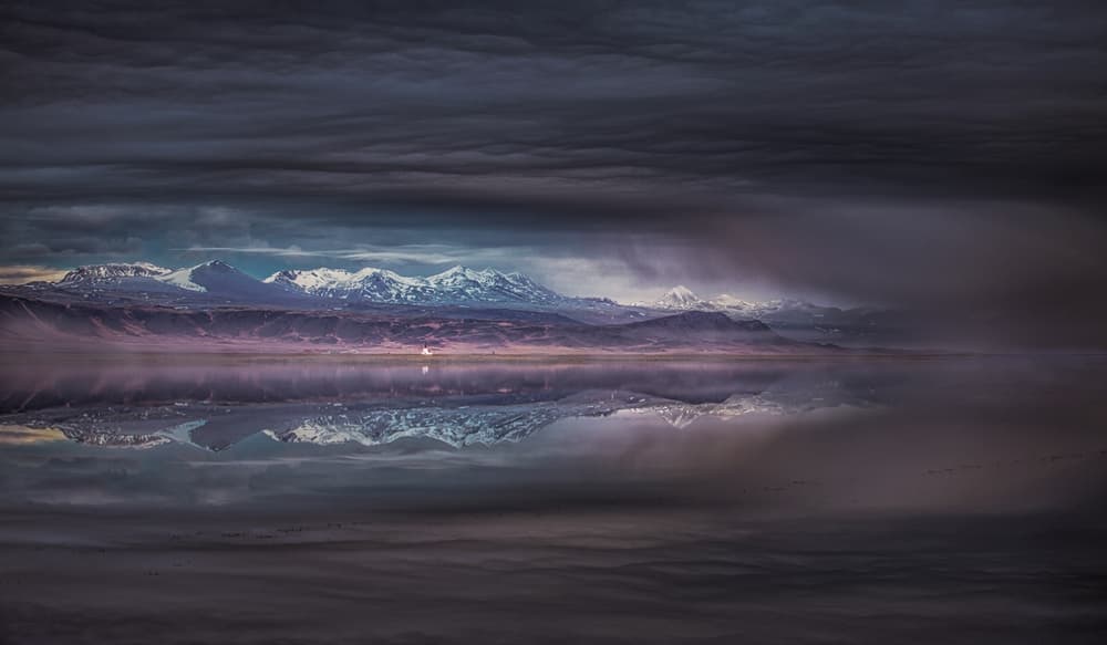 Serene Mountain Reflection by Peter Svoboda MQEP — canvas wall art