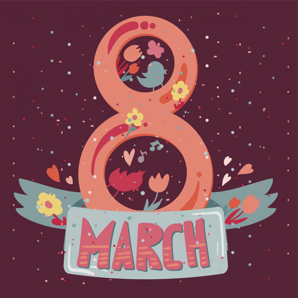 March Eight Celebration by Marika Barsrsind β canvas wall art