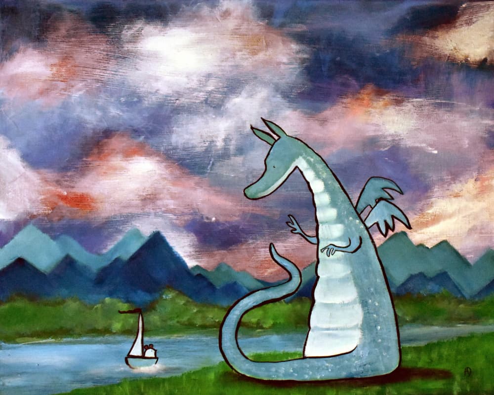 Francisthedragon by Andrea Doss — canvas wall art